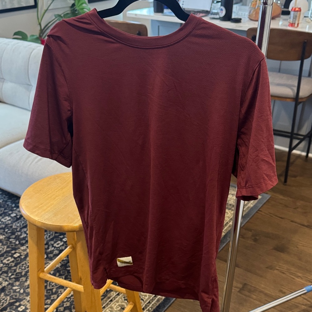 Tracksmith Men’s Burgundy Running T-Shirt